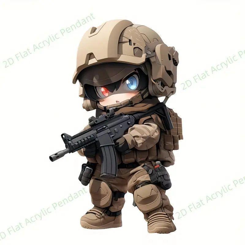 Новый Рождественский Орнамент Подвеска Акрил Плоский Забавный Подвеска Спецназа Подвеска Праздничный Подарочный Подвеска Подвеска