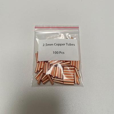 Комплекты оплеток для медных трубок 2,5 мм для соединения нагревательного кабеля 3k 6k, обжимной зажим для соединения проводов из углеродного волокна