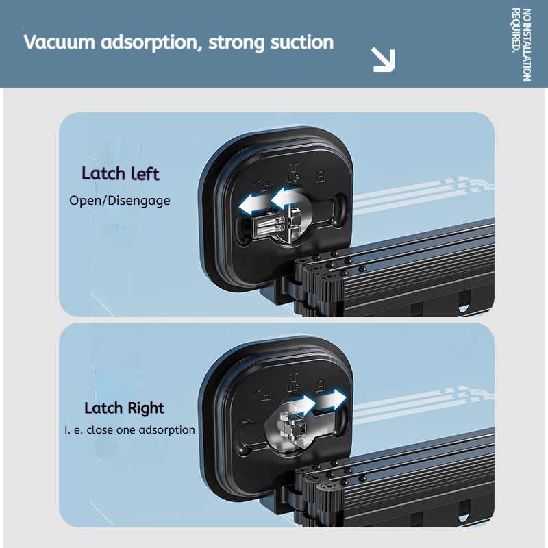 Выдвижная сушилка для одежды, горячая распродажа, складная, без перфорации, настенная, с присоской, алюминиевый сплав для спальни, гостиной