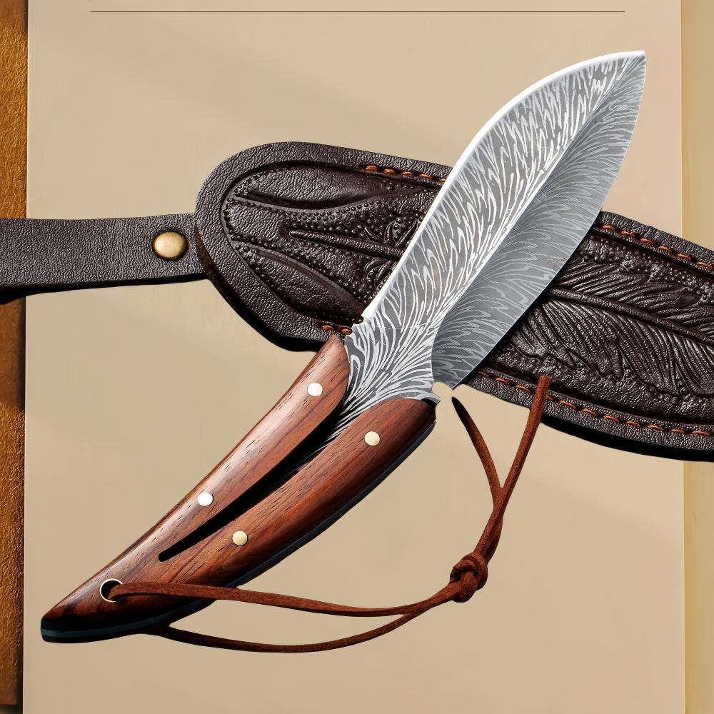 Мясной нож для обвалки мяса, барбекю, деревянная ручка, универсальный нож для нарезки мяса, фруктов, рыбы, нож для нарезки филе, поварской нож для фруктов