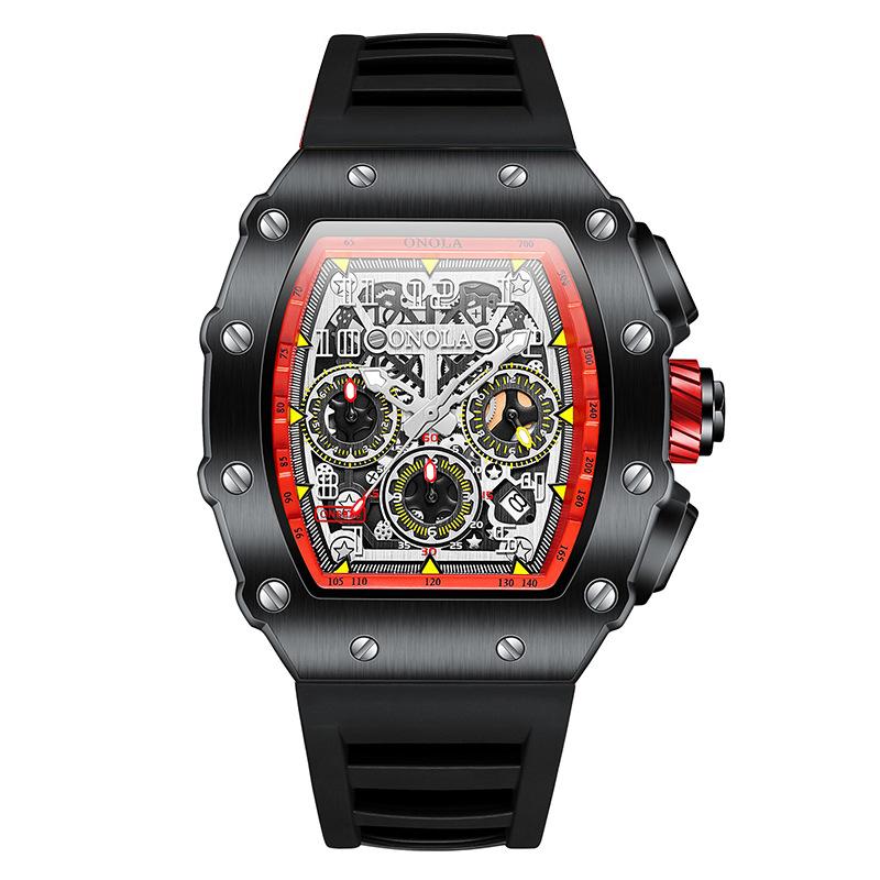 Модные многофункциональные полностью автоматические механические мужские часы водонепроницаемые ленточные часы для мужчин