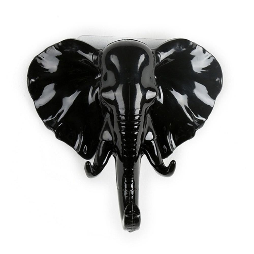 1 шт. настенный крючок с головой слона, шляпа, сумка, вешалка для пальто, домашние кухонные крючки для хранения декора