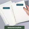 60Sheets Paper Loose Leaf Paper Horizontal Line/Grid Notebook Refill Paper Notebook  Students
