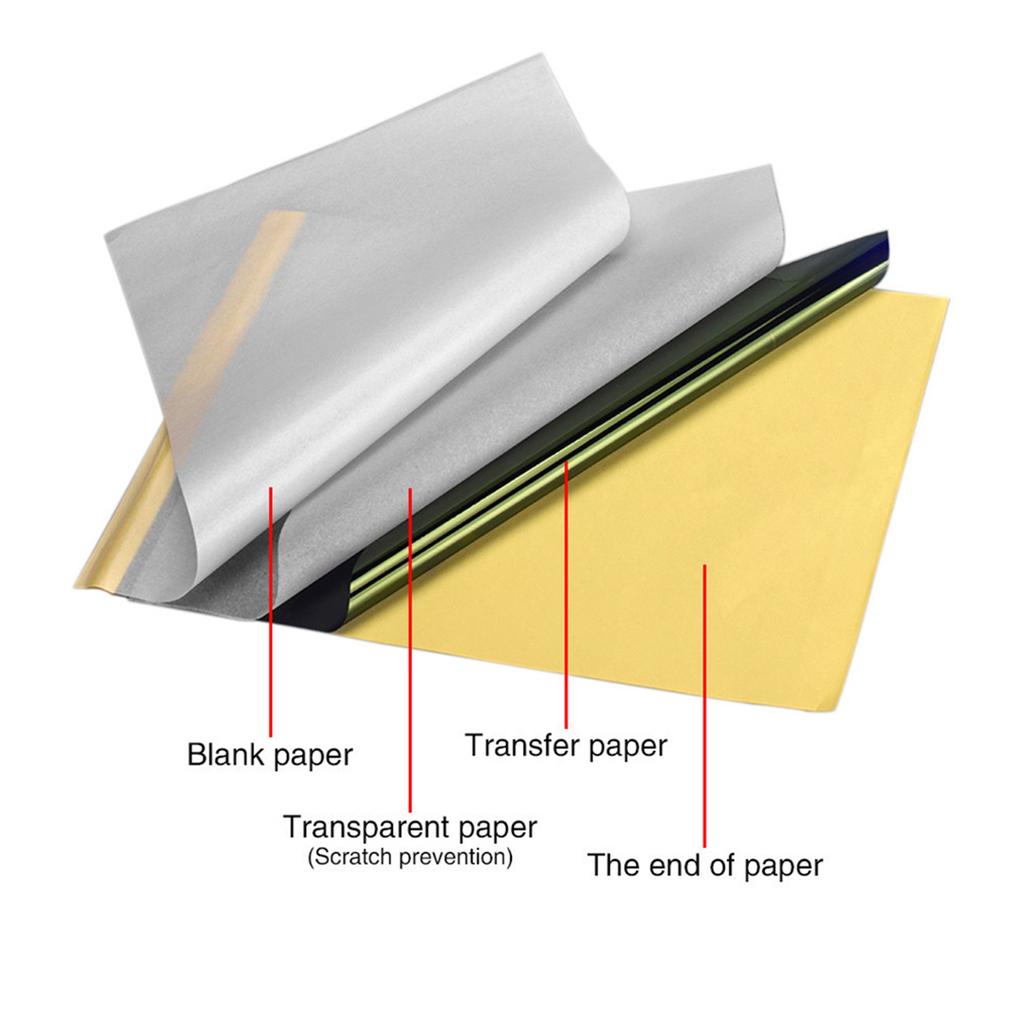 50 листов бумаги для переноса татуировки, термобумага для переноса татуировки, трафаретная бумага, бумага для татуировки