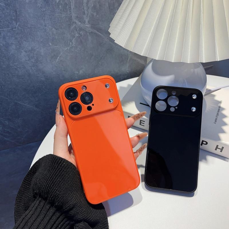 Кристальный Глянцевый Акриловый Чехол Для Телефона Для iPhone 17 Air 16 15 14 13 Pro Max Plus Жесткий Тонкий Конфетный Броня Ударопрочный Чехол Funda