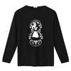 J1172 Curiouser And Alice Film Cult Hatter T Shirt vintage Washed Comfortable homme graphic Stretched Breathable Versatile Soft