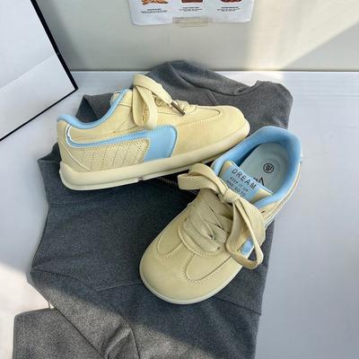 Ретро платформа немецкие тренировочные туфли женские 2025 новые весна и осень универсальная обувь голова манго повседневные универсальные белые туфли