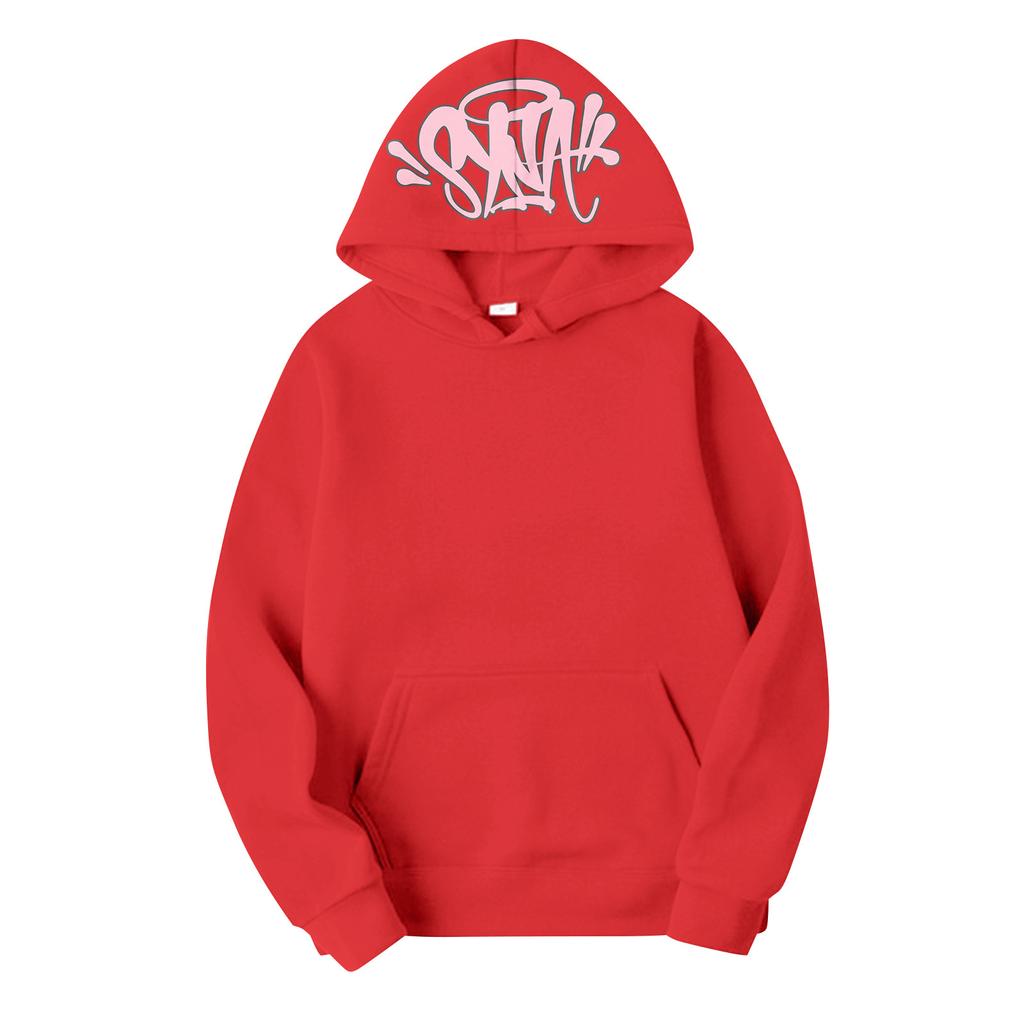 Женский комплект спортивной толстовки с длинными рукавами и капюшоном с буквенным принтом