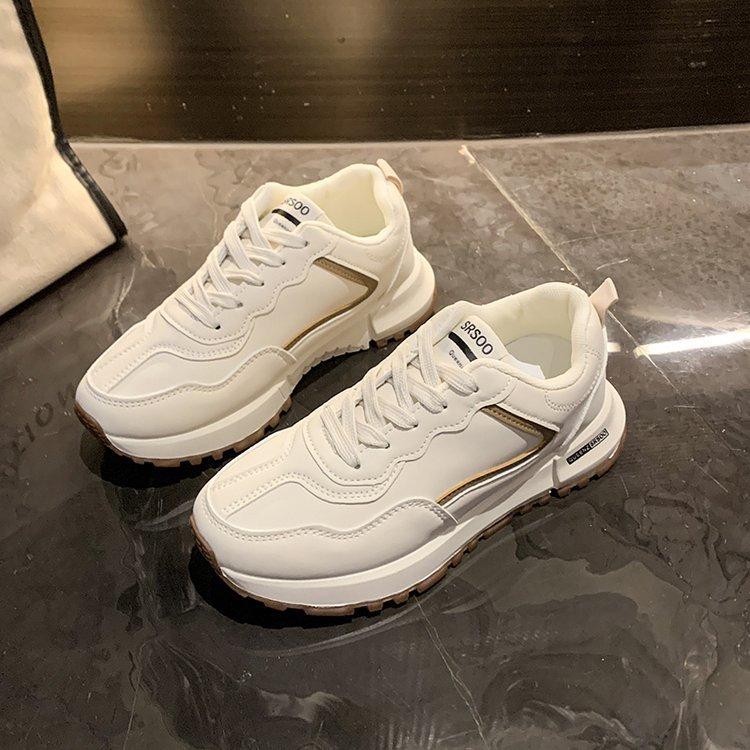 Forrest Gump shoes women's thick sole increases the height of the 2024 spring and autumn new Korean version of the fashion casual running sports sma