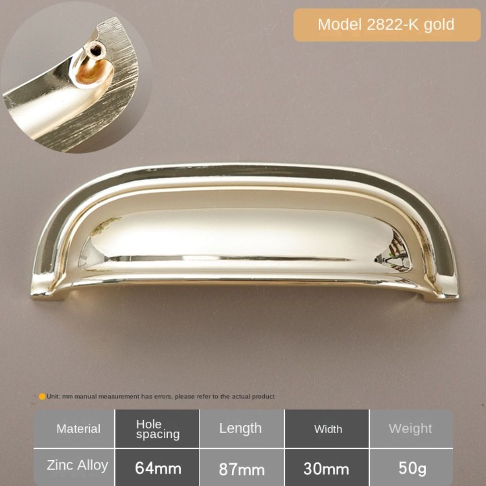 Single hole Cabinet Door Pulls Zinc Zinc Zinc Alloy Dresser Knobs Durable Shell Pull Handles Kitchen
