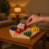 Деревянная шестиугольная шашечная доска для детей - Развивающая и развивающая интеллект игра - Игрушка для родителей и детей