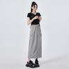Style Skirt Quick-drying High-waist Work Skirt A-line Skirt for Women Spring and Summer Slim Mid-length Skirt for Women Spring and Summer