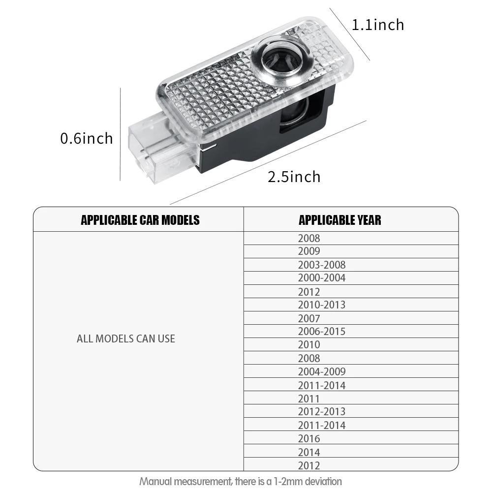 Для Audi C6 Для Audi A4 A3 8V 8P 8L A6 C5 C6 C7 A5 A7 Q3 Q5 Q7 S3 S4 S6 RS Sline Quattro Автомобильная HD Проекционная Лампа Светодиодная Автоматическая Дверная Приветственная Подсветка