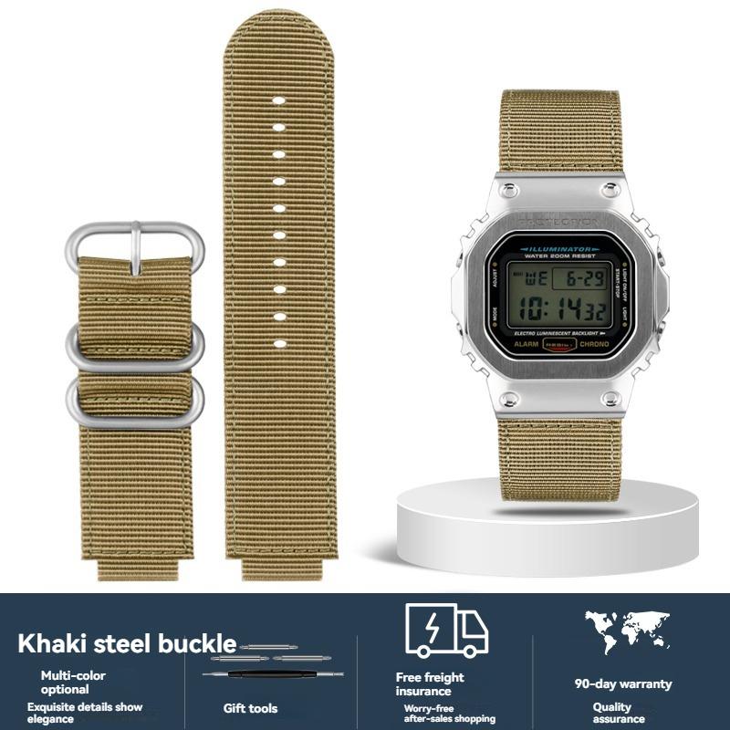 16-мм нейлоновый холщовый ремешок для Casio G-SHOCK GW6900/DW5600/GW-B5600/GM-5600/GA110/GA 2100, сменный ремешок для часов для активного отдыха