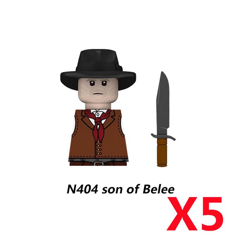 MOC Military Soviet US Soldier Figure Building Block Cavalry Pilot Western Cowboy Detective Weapon Sword Cloak Kid Toy Gift K148