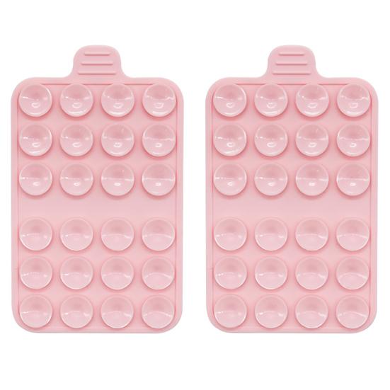 2 упаковки силиконовых чехлов с присоской для крепления телефона, клейкая ручка для фиксации рук на зеркальных гладких поверхностях