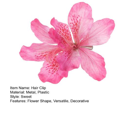 Women Summer Hair Clip Flower Shape Imitation Flower Hair Pin Bohemia Style Bridal Bangs Hair Clip Hair Accessories