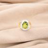 Peridot Gemstone 925 Sterling Silver Jewelry Handmade Ring Gift For Girlfriend RR-61-2