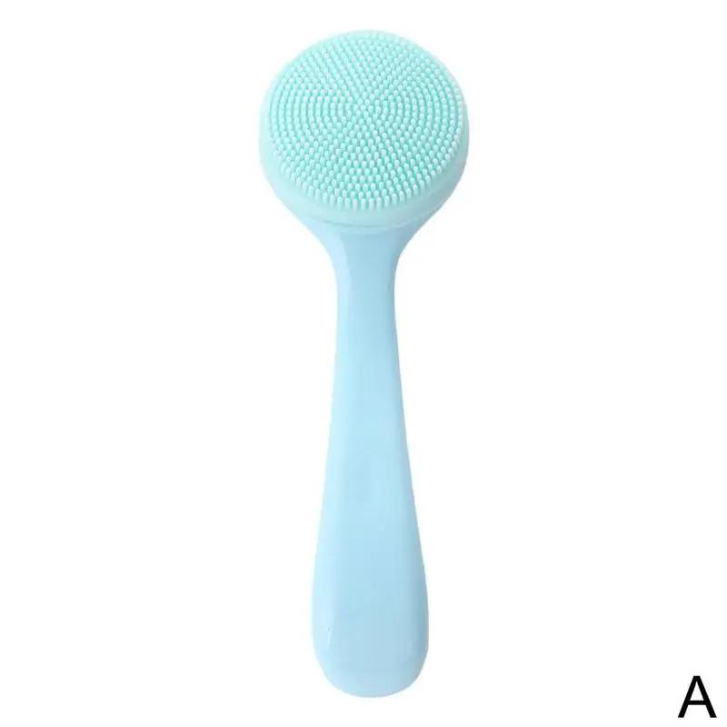 Щетка для очищения лица, уход за кожей, массаж для глубокой очистки пор, удаление черных точек, скраб, мягкий отшелушивающий инструмент для очистки A8S5