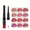 Non-stick Cup Lipstick Easy To Apply Color Matte Lipstick Double-ended Lip Gloss Lip Liner Two-in-one Lip Glaze