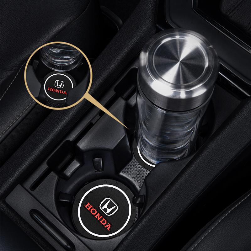 Honda Exclusive Car Interior Water Cup Mat For Honda Civic Fit Jazz Accord Pilot CRV Odyssey Passport City Shuttle HRV valve BRGKL1