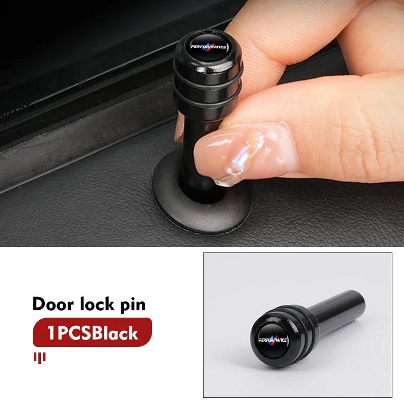 LMHKH1 Car Sticker Hot New For BMW Car Universal Door Lock Knob Pull Pins Auto Security Accessories For BMW G30 G20 M3 M5 E91 E92 E93 E