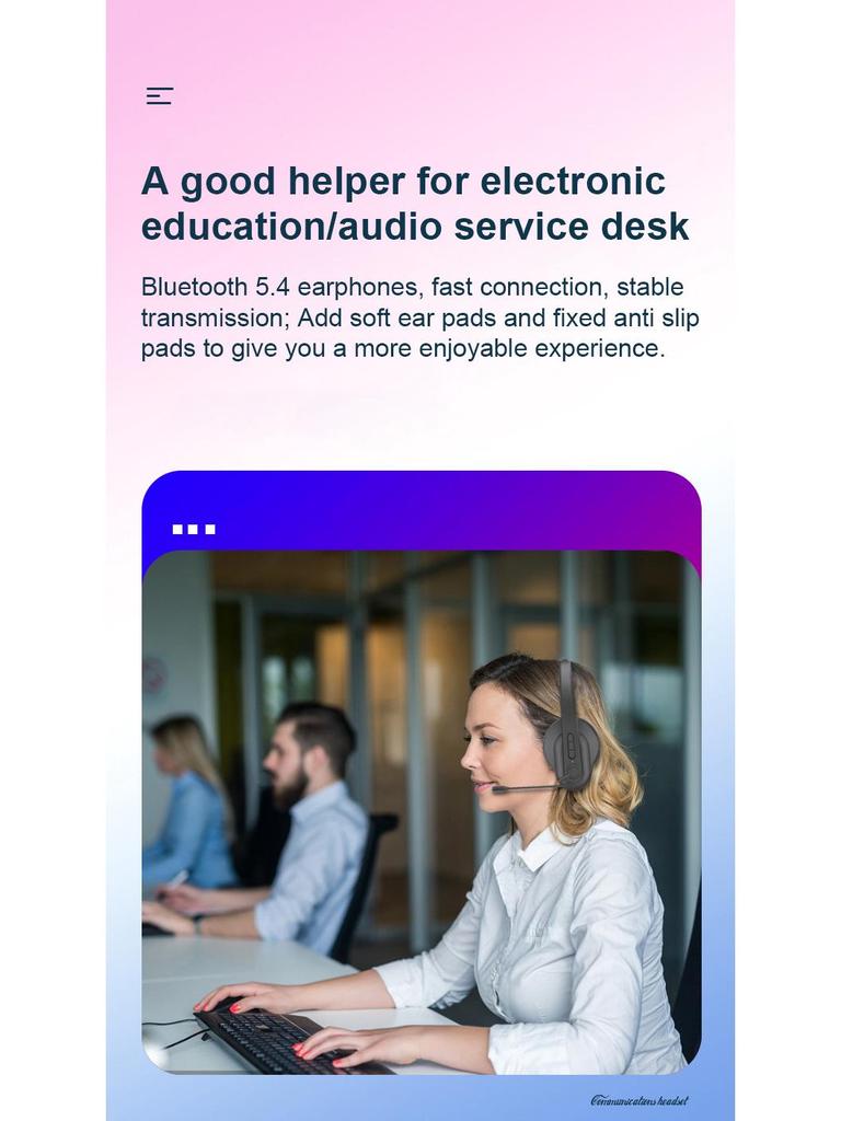 Беспроводная Bluetooth 2.4G игровая гарнитура с микрофоном ENC с шумоподавлением, низкая задержка для компьютера, телевизора, авиации и обслуживания клиентов
