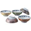 Nishikai Toki Hasami Ware Small Bowl Set Simmering Mini Rice 15cm Diameter X 6cm Height 500ml Capacity Made In Japan "Konjo Ko-Imari" 5-Piece (Bowl,