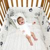 4Pcs Crib Padding Set Soft Cushion Baby Crib Bumper Pad Safe Crib Liner Bed Rail Guard Thickened Bedding for Boys Girls