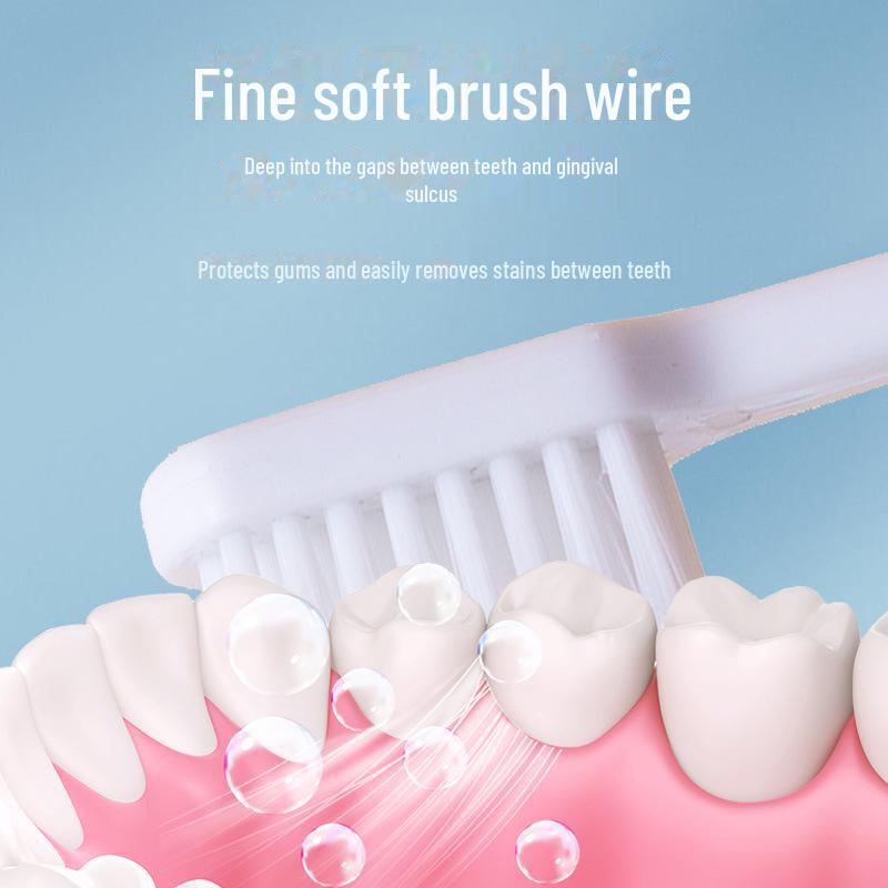 Зубная щетка премиум-класса с мягкой щетиной, маленькой головкой и нескользящей ручкой, в индивидуальной упаковке для ежедневного использования