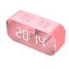 Зеркальный Bluetooth-динамик Weisheng HY03501 с часами и будильником, штекер CN (адаптер в комплекте)