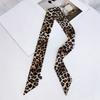 Женский шейный платок Модный леопардовый дизайн Узкий шарф Мягкий и удобный Декоративный ремешок для сумки Яркого цвета