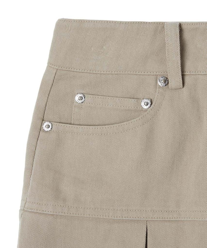 Moon Sun Essential_Mss Pleats Mini Skirt [Beige]