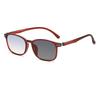 Intelligent Color Changing Far Sight Glasses New Fashion Square Frame Reading Sunglasses Prescription Photochromic Eyeglasses