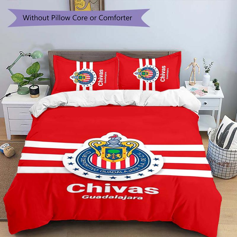 Guadalajara 3pcs Bedding Set Duvet Cover Closure Includes 1 Duvet Cover & 2 Pillowcases for All Seasons Bedroom Home Dorm Decor