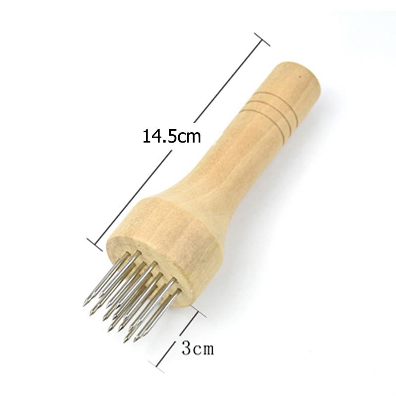 Stainless Steel Steak Fast Loose Tenderizer Poke Pointed Needle Belly Pork Skin Crispy Hole Hammer Hand Tool Kitchen Supplies