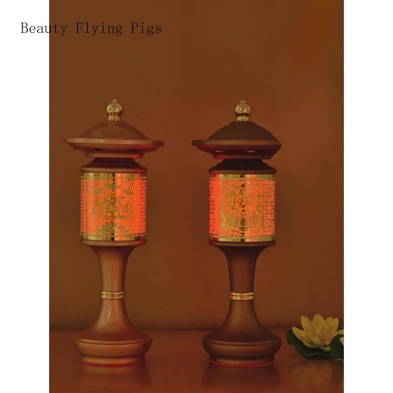 2PCSLED 110v~220v Guan Gong Lamp Home Buddha Hall Подношение Будде Молитва Электрическая Свеча Украшение Фэн-шуй
