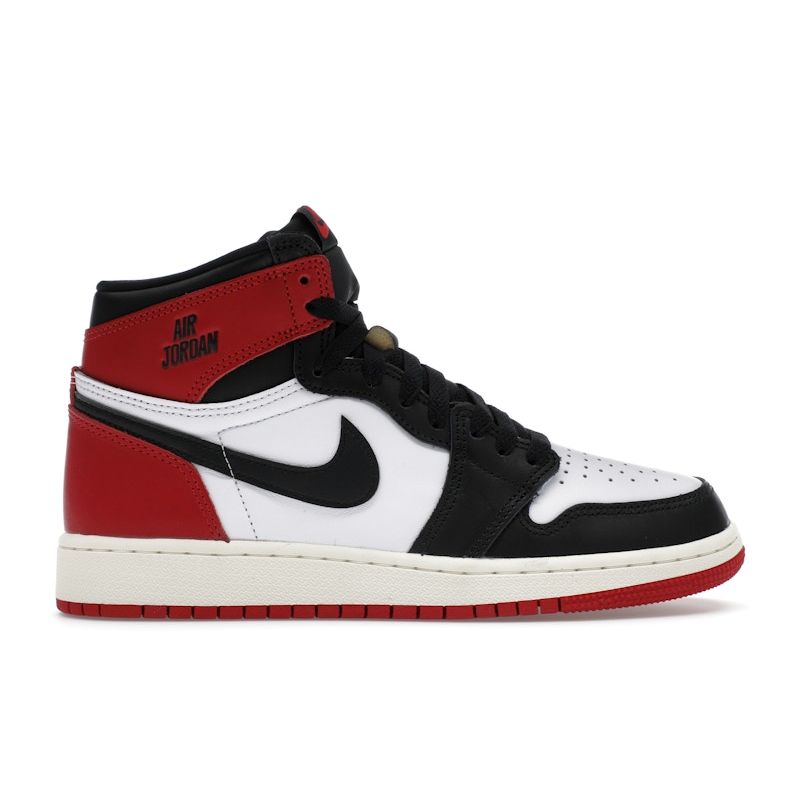 Air Jordan 1 Retro High OG GS Black Toe Reimagined Kids Sneakers Red Varsity-Red White FD1437-106