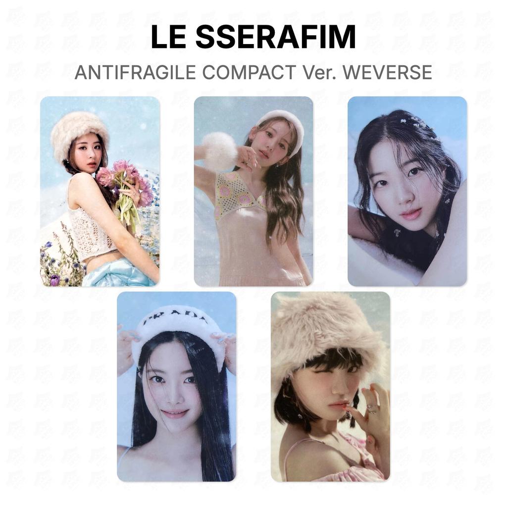 LE SSERAFIM АНТИХРУПКИЙ КОМПАКТНЫЙ Вер. Официальная фотокарточка WEVERSE