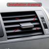Новая общая решетка приборной панели автомобиля, лопасти вентиляционного отверстия, подходят для Toyota, вентиляционное отверстие для холодного воздуха кондиционера, ABS-застежка, интерьер автомобиля