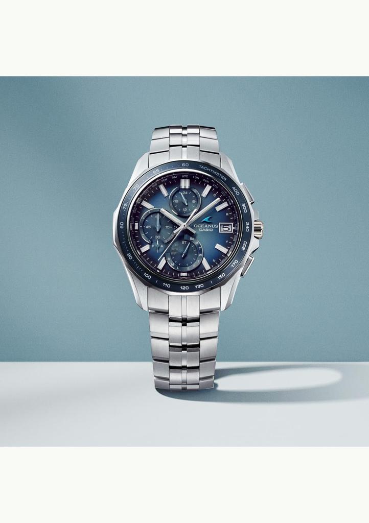 Наручные часы Oceanus Сделано в Японии Manta Коллекция в стиле ретро Bluetooth Радио Солнечная энергия Сапфировое стекло Серебристый [CASIO] [] OCW-S7000RA-2AJF Мужские