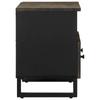 Vidaxl Szafka Pod Telewizor, Czarna, 70X33X46 Cm, Lite Drewno Mango