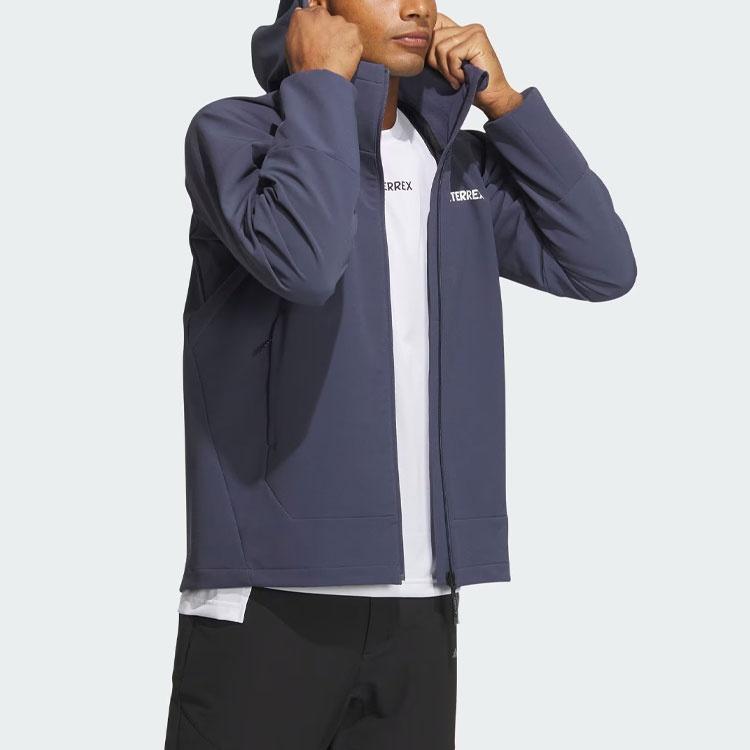Adidas Softshell Wind.Rdyl Hooded Jacket Jackets & Coats Men's Dark Navy Blue IP0737