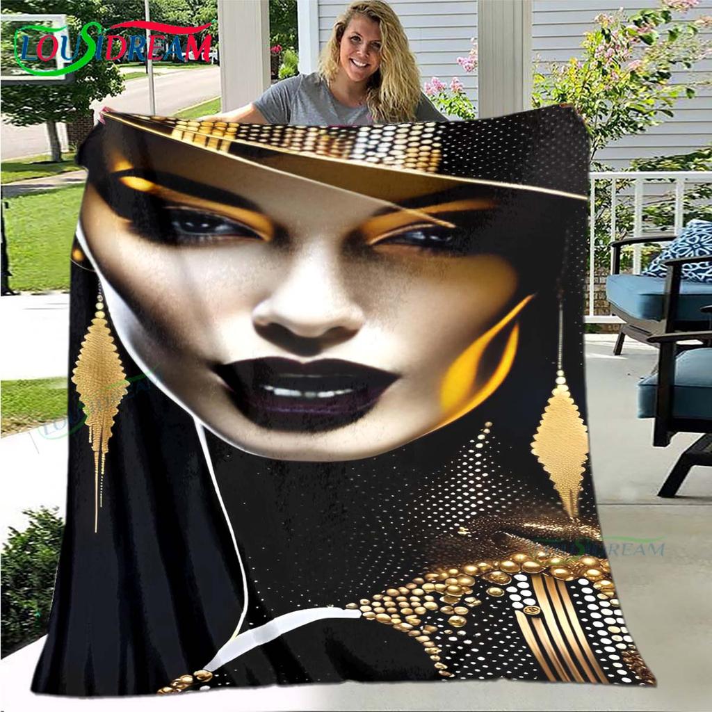 Fashion New Woman-Sexy Pattern Blanket Flannel Thin Blanket Portable Home Travel Office Lunch Break Blanket Birthday Gift