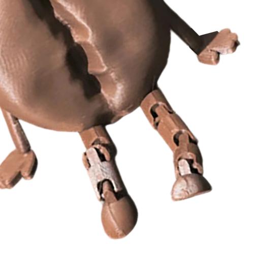 Huaqianguhh Фигурки кофейных зерен с подвижными ногами, 3D-печатные статуэтки-сидельцы для настольной полки, игрушка-непоседа с подвижными суставами для декора дома, офиса, магазина
