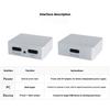 DC5V Power Supply USB C Power and Signal Splitter Aluminum Case Heat Dissipation for Raspberry Devices Support Audios