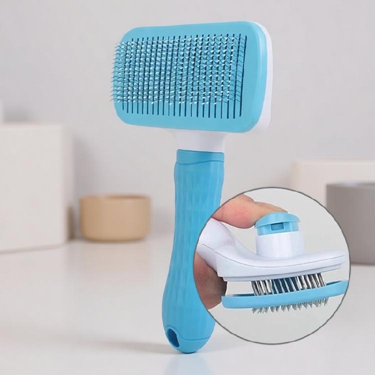 High Density Pet Grooming Brush Effectively Reduces Shedding Stress Freely Cleaning Hair Remover Comb For Home Travel