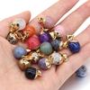 New Style Natural Stone Pendant Rainbow Semi-precious Exquisite Charms for Jewelry Making DIY Necklace Bracelet Anklet Accessory