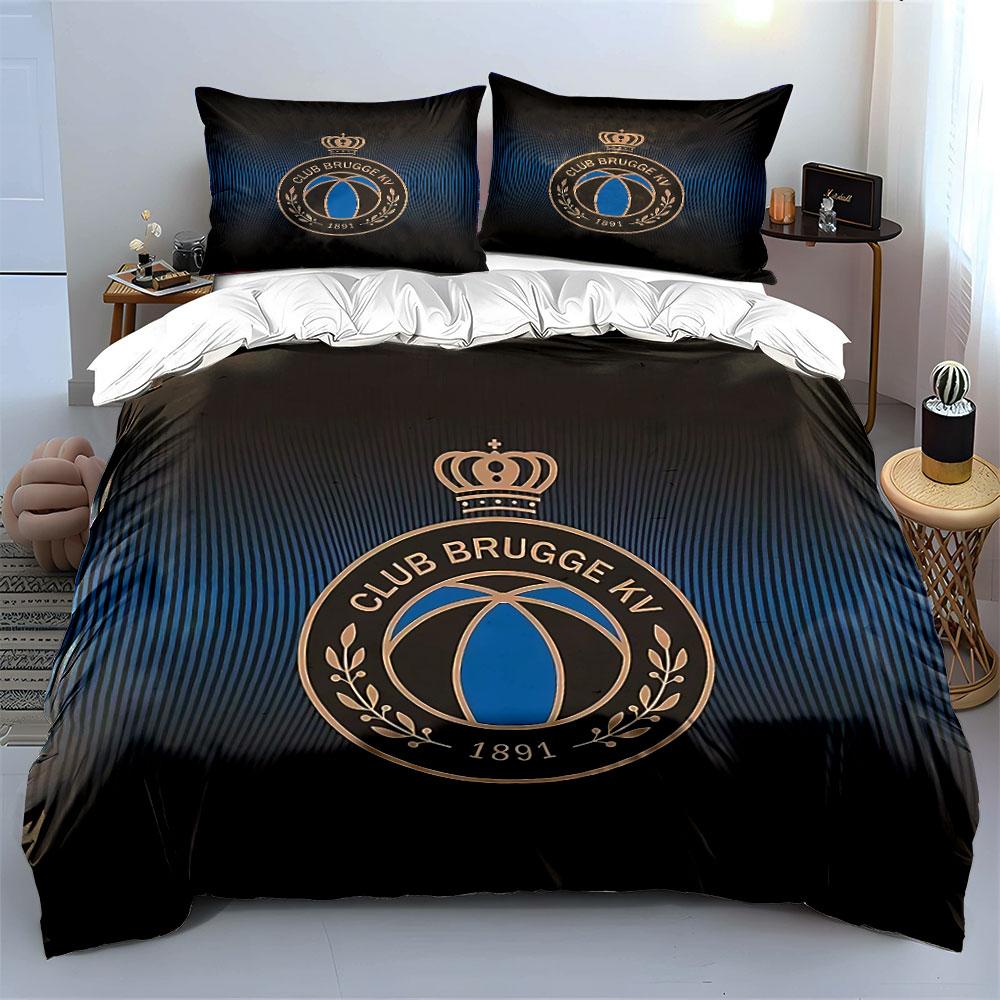 "Club Brugge KV Bedding Set" Bedding Duvet Cover Set Duvet Cover Pillowcases (1 * Duvet Cover 2 * Pillowcases, without duvet insert)