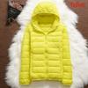 Women Casual Windproof Parka White Duck Down Jacket Coat Hooded Warm Autumn Winter